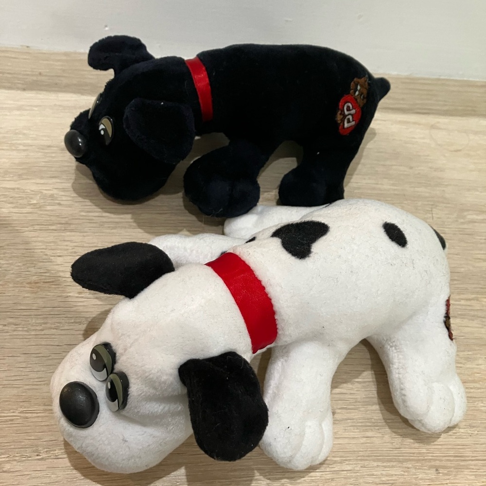 Tonka Black and White Dog Plush Toy